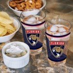 Rico Industries NHL Hockey Florida Panthers 16 oz Pint Glasses with Digitally Printed Logo, Set of 2 Classic Drinking Glasses, for Fans, Dishwasher Safe