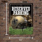 Rico Industries NHL Hockey Florida Panthers 2024 Stanley Cup Champions 8.5" x 11" Carbon Fiber Metal Parking Sign - Great for Man Cave, Bed Room, Office, Home Décor