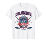 Columbus Blue Retro Jackets Hockey Vintage Ice Hockey Player T-Shirt