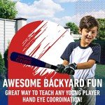 Franklin Sports MLB Chicago Cubs Team Jumbo Foam Bat and Ball Set, 21-Inch, Blue