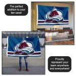 WinCraft Colorado Avalanche Blue 3x5 Feet Banner Flag