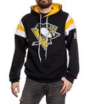 Calhoun NHL Surf & Skate Mens Varsity Retro Style Pullover Hoodie – The Coastal Collection (Large, Pittsburgh Penguins)