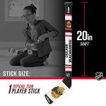 Franklin Sports Chicago Blackhawks NHL Mini Soft Hockey Stick Set - Great Toy for Kids- NHL Team Soft Foam Mini Knee Hockey Stick and Ball Set