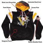 Calhoun NHL Surf & Skate Mens Varsity Retro Style Pullover Hoodie – The Coastal Collection (Large, Pittsburgh Penguins)