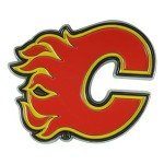 FANMATS 22760 Calgary Flames 3D Color Metal Emblem, Diecut Team Logo Auto Emblem
