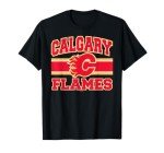 Calgary Flames Stripe Officially Licensed T-Shirt