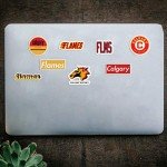 26 PCS Set of Calgary Vinyl Flames Stickers Pack Calgary Decal Flames 2-2.5 inches