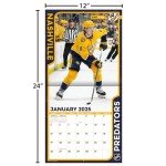 TURNER SPORTS Nashville Predators 2025 12x12 Team Wall Calendar (25998011946)