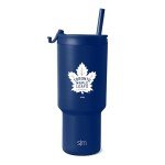 Simple Modern Officially Licensed NHL Toronto Maple Leafs 30 oz Tumbler with Flip Lid and Straws | Hockey Insulated Cup Stainless Steel | Gifts for Men Women | Trek Collection | Toronto Maple Leafs