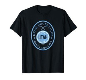 Utah Hockey Club Iconic Black Officially Licensed T-Shirt