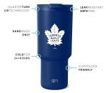 Simple Modern Officially Licensed NHL Toronto Maple Leafs 30 oz Tumbler with Flip Lid and Straws | Hockey Insulated Cup Stainless Steel | Gifts for Men Women | Trek Collection | Toronto Maple Leafs