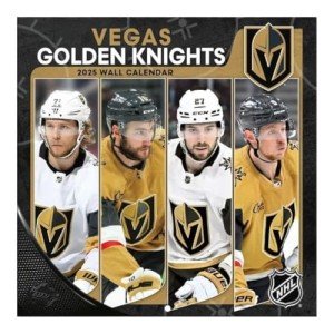 TURNER SPORTS Vegas Golden Knights 2025 Mini Wall Calendar (25998040623)