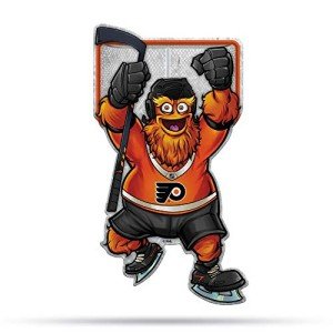 Rico Industries NHL Philadelphia Flyers Mascot Shape Cut Pennant - Home and Living Room Décor - Soft Felt EZ to Hang 18x0.10x18