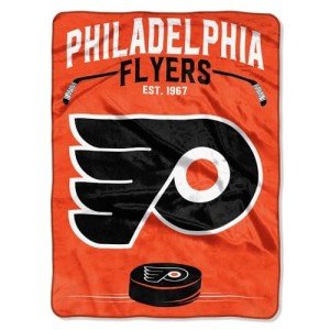 Northwest NHL Philadelphia Flyers Unisex-Adult Raschel Throw Blanket, 60" x 80", Inspired