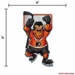 Rico Industries NHL Philadelphia Flyers Mascot Shape Cut Pennant - Home and Living Room Décor - Soft Felt EZ to Hang 18x0.10x18