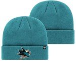 '47 NHL Unisex-Adult Primary Logo Cuffed Knit Beanie Hat Cold Weather Hat, One Size (US, Alpha, One Size, San Jose Sharks)