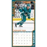 TURNER SPORTS San Jose Sharks 2025 12x12 Team Wall Calendar (25998011954)