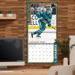 TURNER SPORTS San Jose Sharks 2025 12x12 Team Wall Calendar (25998011954)
