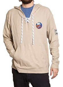Calhoun NHL Surf & Skate Unisex Loose Fit Waffle Pullover Hoodie – The Coastal Collection (New York Islanders, XX-Large)