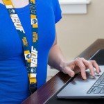 Rico Industries NHL Hockey Buffalo Sabres Standard Wrist Lanyard Key Chain, Cute Wristlet Strap Keychain Holder for Women Men Car Keys ID Badges Card Wallet Phone Camera