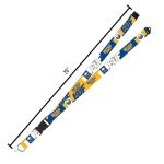 Rico Industries NHL Hockey Buffalo Sabres Standard Wrist Lanyard Key Chain, Cute Wristlet Strap Keychain Holder for Women Men Car Keys ID Badges Card Wallet Phone Camera