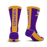 For Bare Feet NFL MINNESOTA VIKINGS MVP Crew Sock Team Color Youth