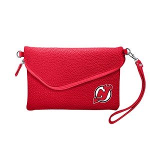 Littlearth New Jersey Devils NHL Pebble Fold Over Crossbody Purse