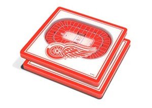 YouTheFan NHL Detroit Red Wings 3D StadiumViews Coasters , 4" x 4"