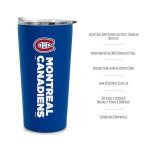 Rico Industries NHL Hockey Montreal Canadiens 18oz Soft Touch, Easy Grip Tumbler