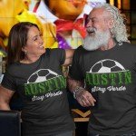 Printbox Originals Austin Stay Verde Shirt Women, Austin Soccer Shirts, Football Fan T-Shirt