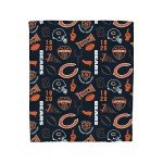 Pegasus Home Fashions Chicago Bears 50'' x 60'' Collage Icons Polar Fleece Blanket