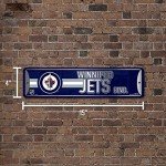 Rico Industries NHL Hockey Winnipeg Jets Metal Street Sign 4" x 15" Home Décor - Bedroom - Office - Man Cave