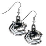 NHL Siskiyou Sports Womens Vancouver Canucks Chrome Dangle Earrings One Size Team Colors