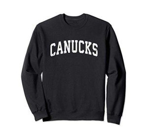 Canucks Mascot Vintage Athletic Sports Name Design Sweatshirt