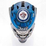 Franklin Sports NHL Winnipeg Jets Hockey Goalie Face Mask - Goalie Mask for Kids Street Hockey - Youth NHL Team Street Hockey Masks