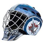 Franklin Sports NHL Winnipeg Jets Hockey Goalie Face Mask - Goalie Mask for Kids Street Hockey - Youth NHL Team Street Hockey Masks