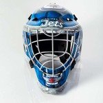 Franklin Sports NHL Winnipeg Jets Hockey Goalie Face Mask - Goalie Mask for Kids Street Hockey - Youth NHL Team Street Hockey Masks