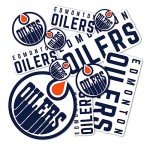 Desert Cactus Edmonton Oilers Sticker NHL Team National Hockey League Vinyl Decal Laptop Water Bottle Car Scrapbook (Type 1-1)