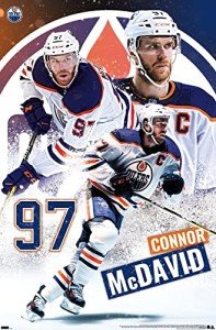Trends International NHL Edmonton Oilers - Connor McDavid 22 Wall Poster, 34L x 22.4W, Unframed Version