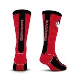 For Bare Feet NHL CHICAGO BLACKHAWKS MVP Crew Sock Team Color Large