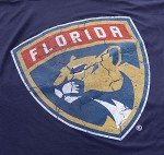 NHL Mens Loose Fit Performance Rashguard Wicking Short Sleeve Shirt (Florida Panthers, Large)