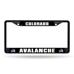 Rico Industries NHL Colorado Avalanche Black 12" x 6" Black Metal Car/Truck Frame Automobile Accessory
