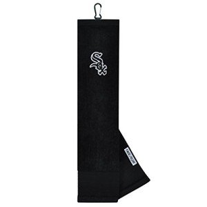 Team Effort MLB Chicago White Sox Tri-Fold Embroidered Towel, 100% Cotton, Multicolor