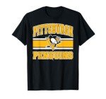 Pittsburgh Penguins Stripe Black Officially Licensed T-Shirt