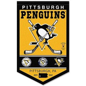 WinCraft Pittsburgh Penguins Heritage History Banner Pennant