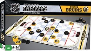 MasterPieces NHL Boston Bruins Checkers, Gray, Small, Multi, One Size (41485),13" x 21"