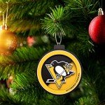 YouTheFan NHL Pittsburgh Penguins 3D Logo Series Ornament, team colors Large