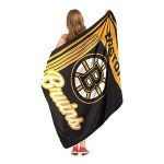 NORTHWEST NHL Boston Bruins 46" x 60" Microfiber Throw Blanket