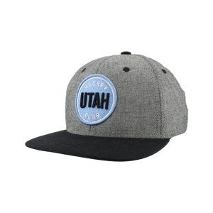 ZHATS Standard NHL Officially Licensed Adjustable Snapback Hat Chambray Heather Black, One Size