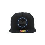 ZHATS Unisex Kid's NHL Officially Licensed Youth Adjustable Snapback Hat Flat Bill Z11 Black Element, One Size